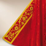 Piviale liturgico rosso IHS ricamato