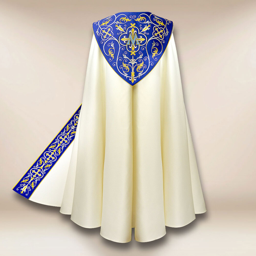 Piviale liturgico Mariano ricamato