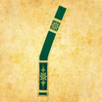 Stola diaconale verde ricamata