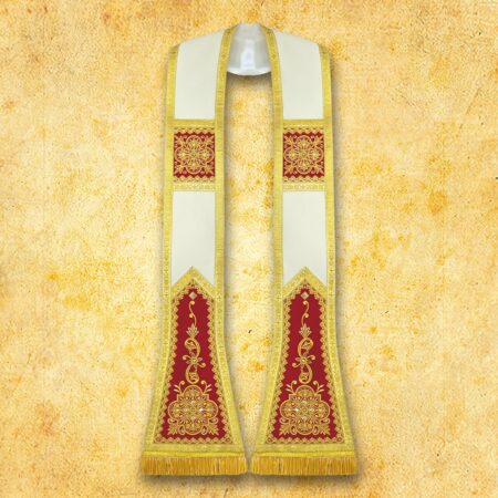 Stuła haftowana rzymska "Brillante-Vino"