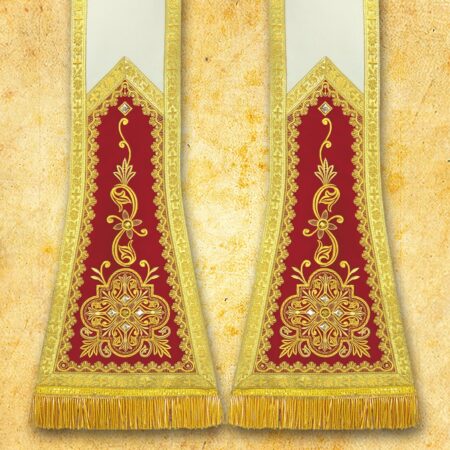 Stuła haftowana rzymska "Brillante-Vino"