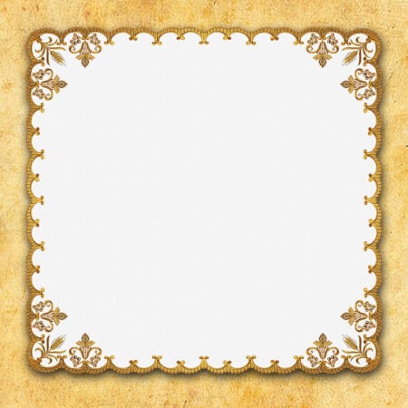 Serwetka  haftowana  "Italian Gold" 110X110