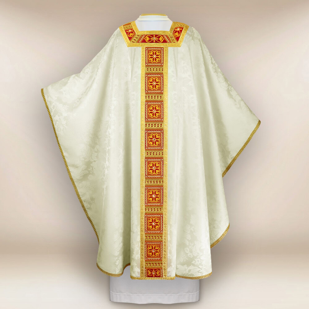 Casula liturgica ricamata classica