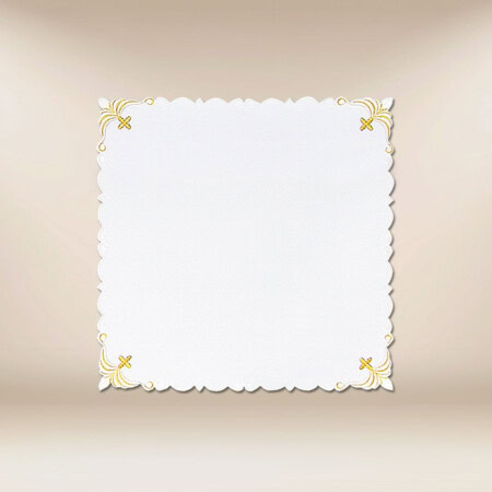 Tovaglietta ricamata di dimensioni 45cm × 45cm