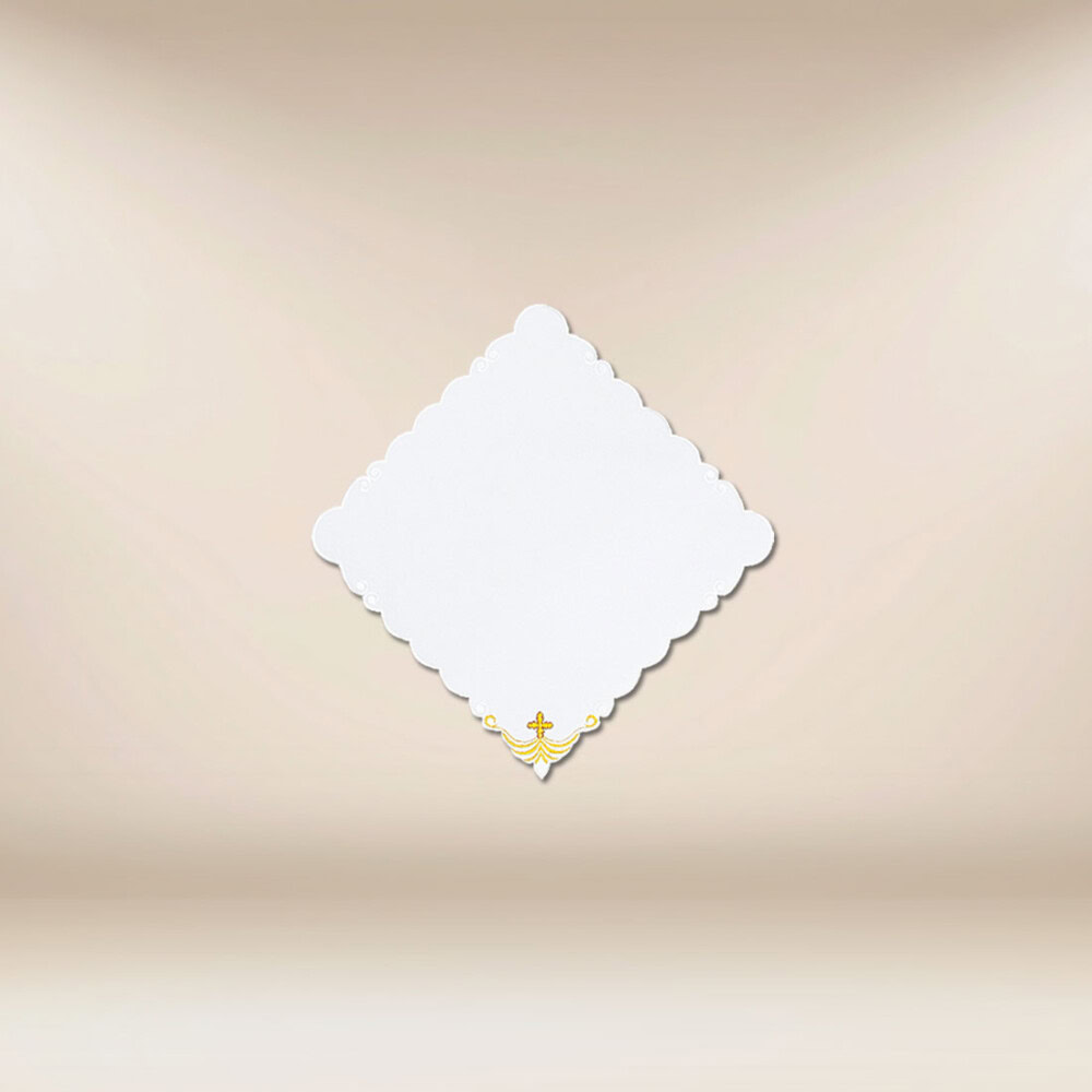 Tovaglietta ricamata di dimensioni 32cm × 32cm