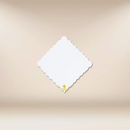 Tovaglietta ricamata di dimensioni 32cm × 32cm