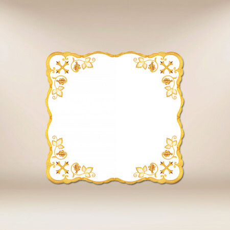 Tovaglietta ricamata dorata 45x45 cm