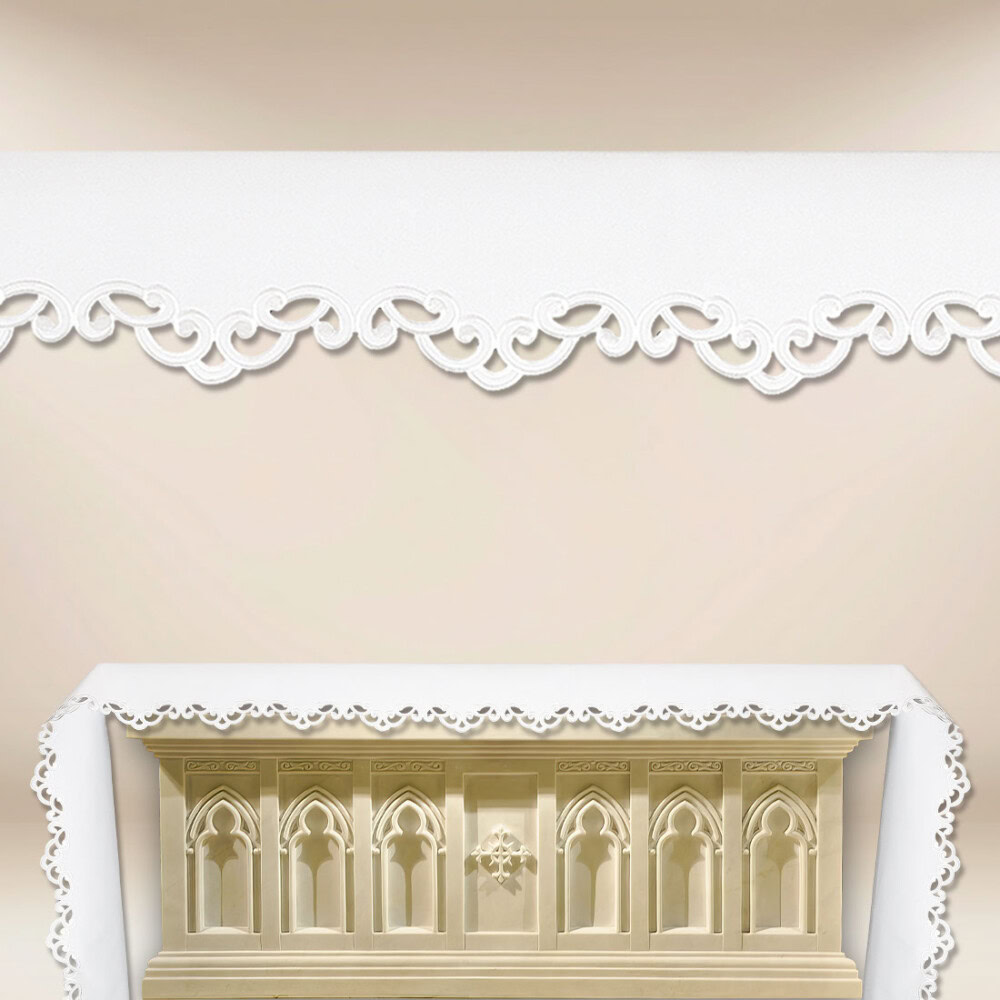 Tovaglia per altare ricamata