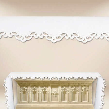 Tovaglia per altare ricamata