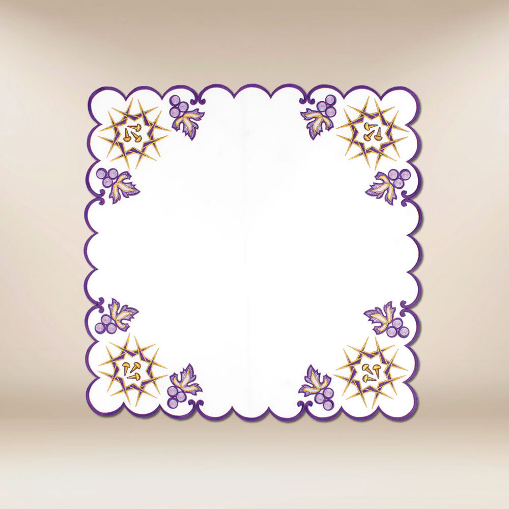 Tovaglietta ricamata quaresimale 45×45