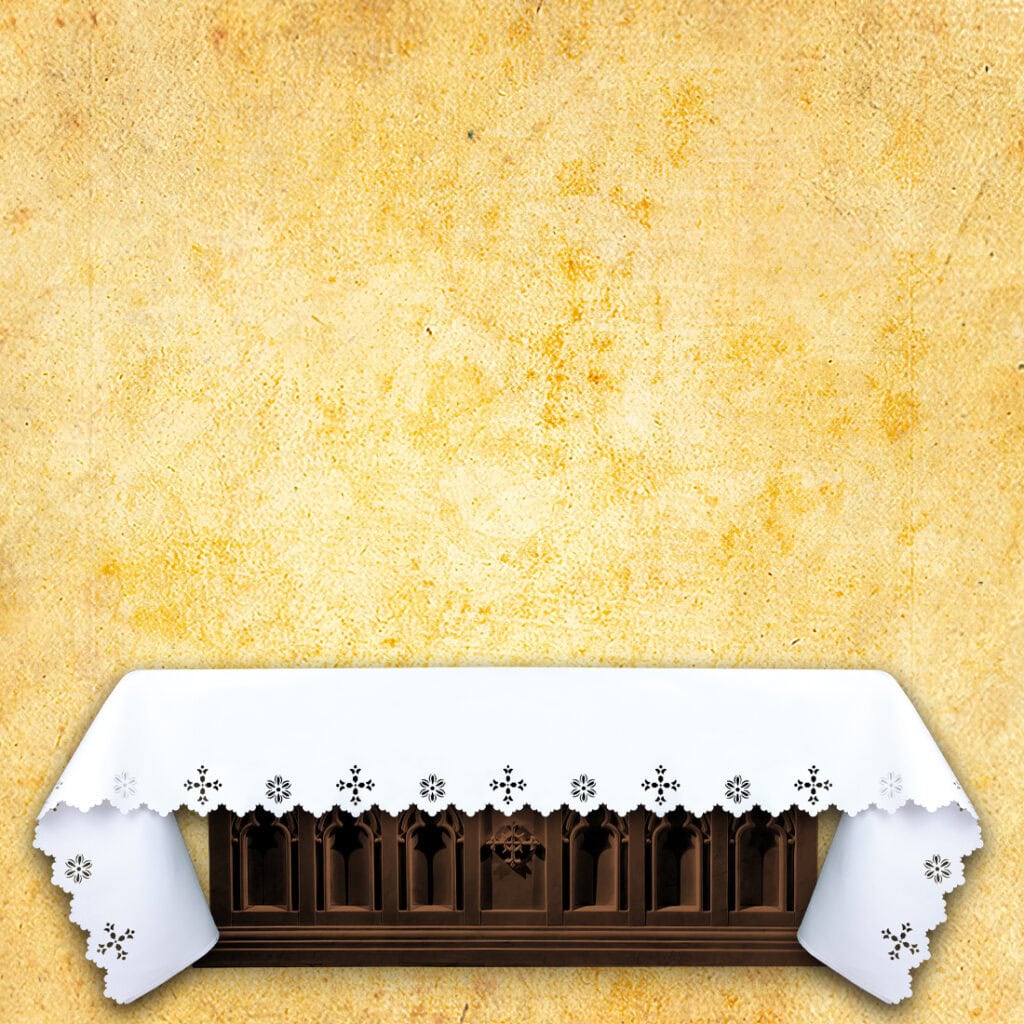 Tovaglia d'altare a giorno