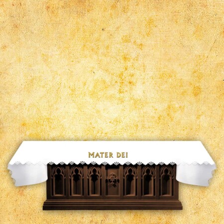 Tovaglia foto tagliata al laser "Mater Dei"