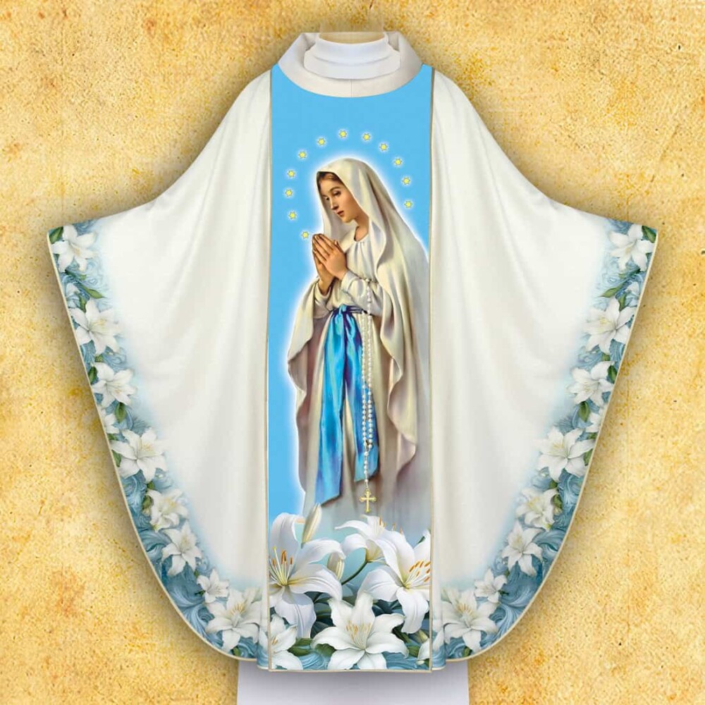 Casula con immagine della Madonna