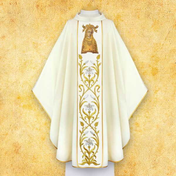 Ornat Z Wizerunkiem Haftowanym "Matka Boża Gietrzwałdzka"