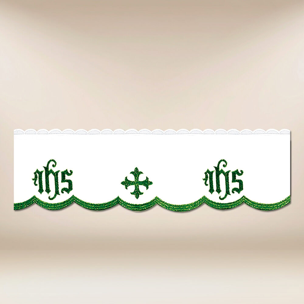 Coroncina ricamata verde