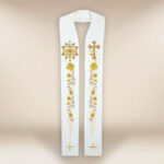 Stola nuziale ricamata