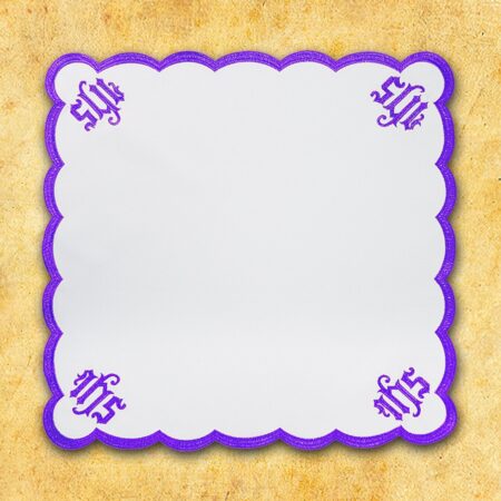 Serwetka Haftowana "Katedralny" Czerwona 110X110