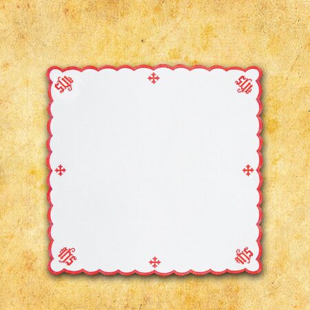 Serwetka Haftowana "Katedralny" Czerwona 110X110