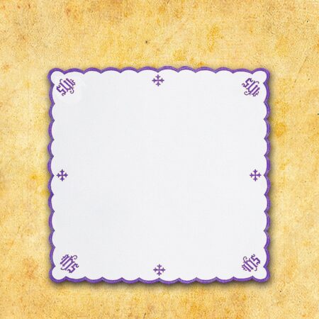 Serwetka Haftowana "Katedralny" Czerwona 110X110