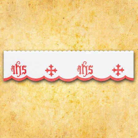 Serwetka Haftowana "Katedralny" Czerwona 110X110