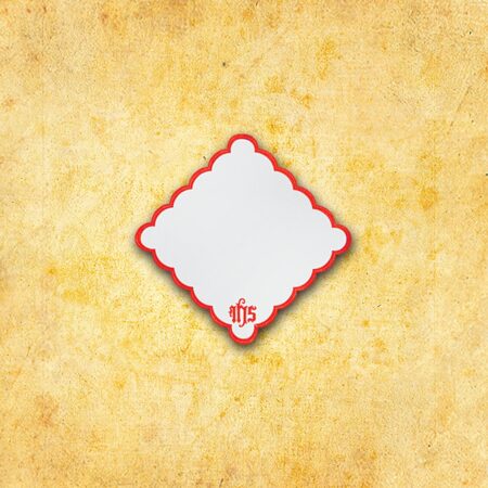 Serwetka Haftowana "Katedralny" Czerwona 110X110