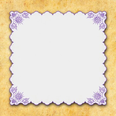 Serwetka Haftowana "Cristiano" Fioletowa 110X110