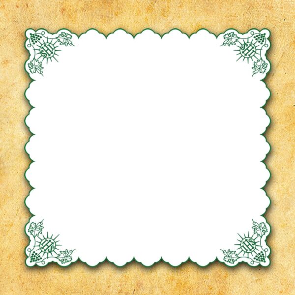 Serwetka Haftowana "Cristiano" Zielona 110X110