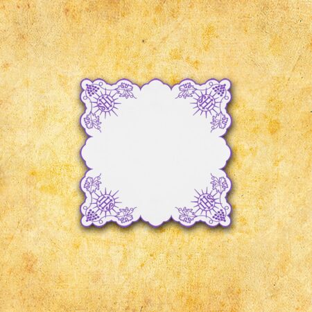 Serwetka Haftowana "Cristiano" Fioletowa 45X45