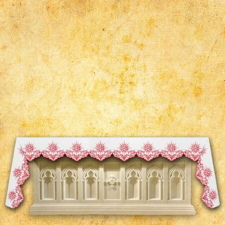 Obrus Haftowany "Cristiano"
 Czerwony