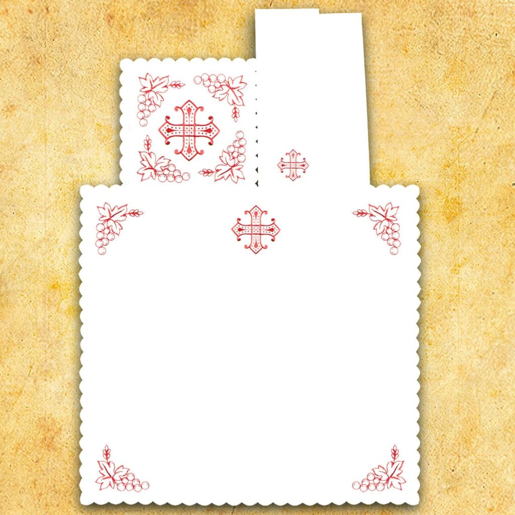 Servizio da messa rosso