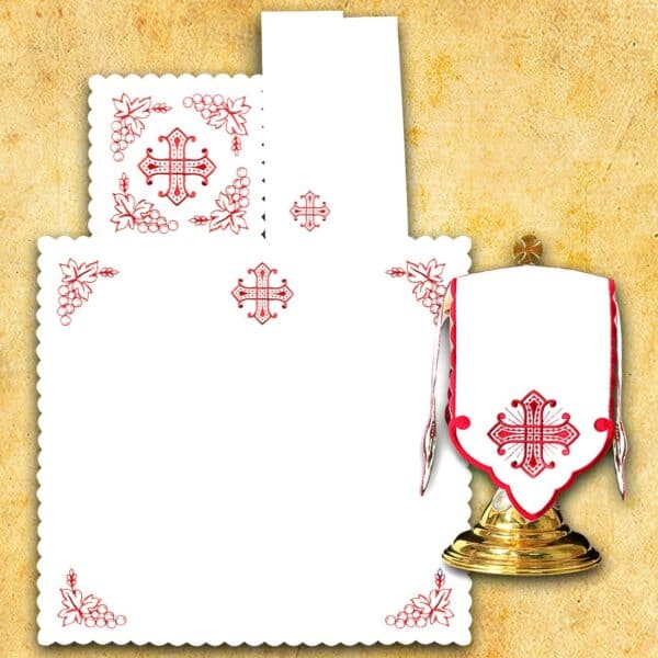 Komplet "Calvario" Czerwony