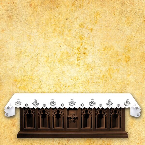 Ażurowy Obrus Na Ołtarz Do Kościoła "Misterium Matki Bożej"