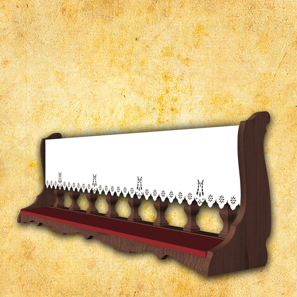 Copertura della balaustra traforata per balaski liturgici