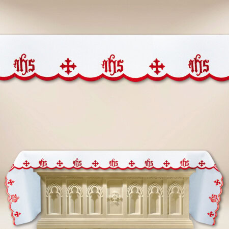 Tovaglia per altare ricamata