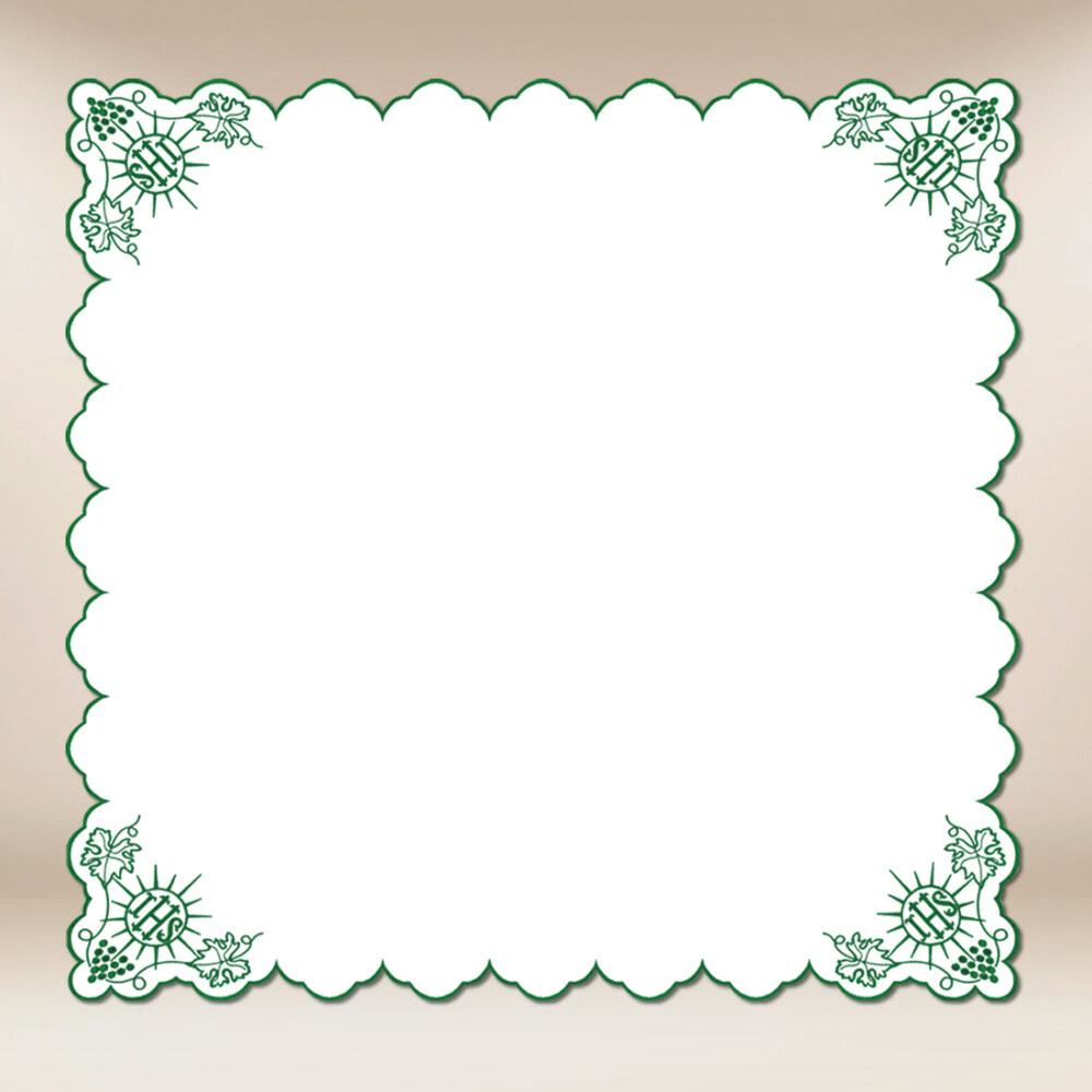 Tovaglietta ricamata verde