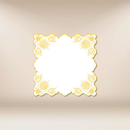 Tovaglietta ricamata oro 45x45