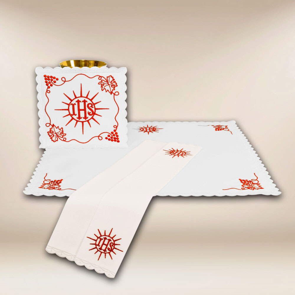 Servizio da messa rosso