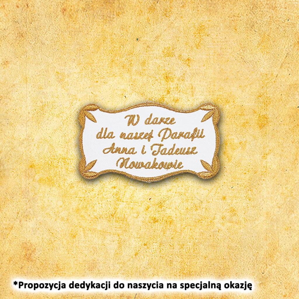 Dedykacja haftowana do 20 liter