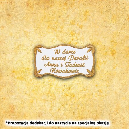 Dedykacja haftowana do 20 liter