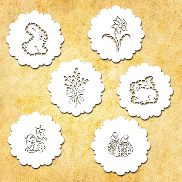 Komplet serwetek na Wielkanocny koszyczek Komplet serwetek na Wielkanocny koszyczek