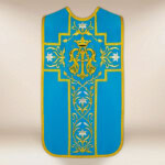 Paramento romano ricamato con la Casula mariana