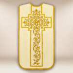 Pianeta ricamata ecru