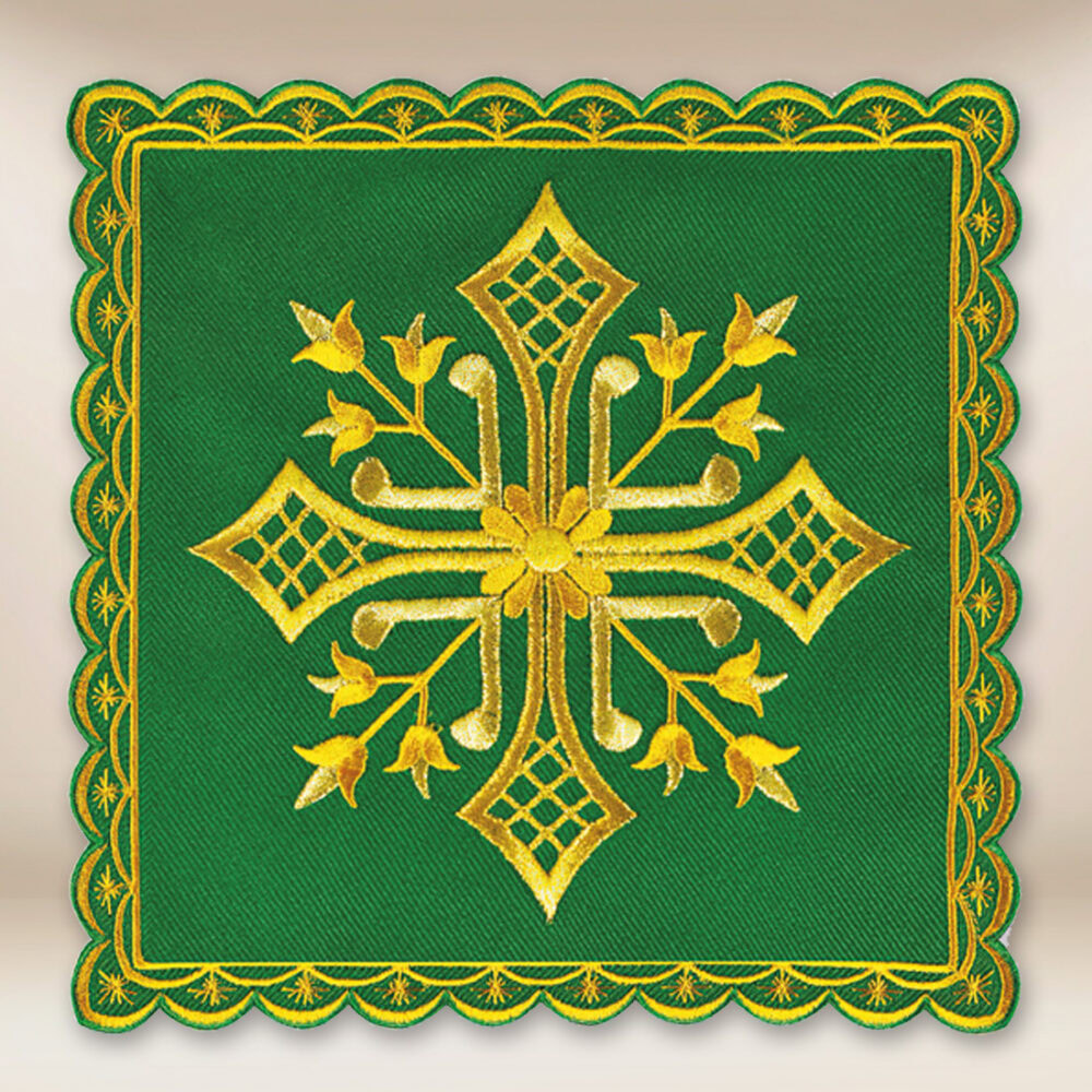 Palka ricamata verde