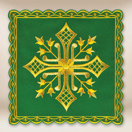 Palka ricamata verde