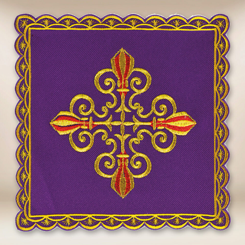 Palla ricamata viola