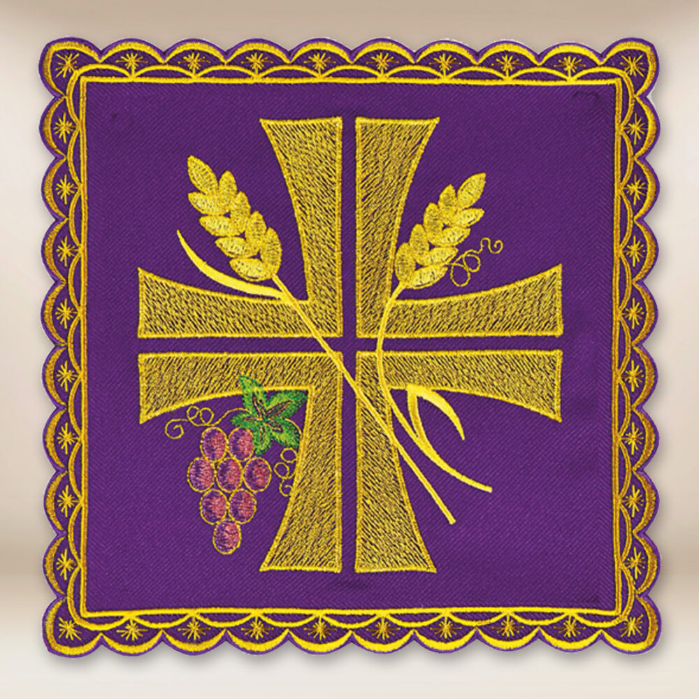 Palla ricamata viola