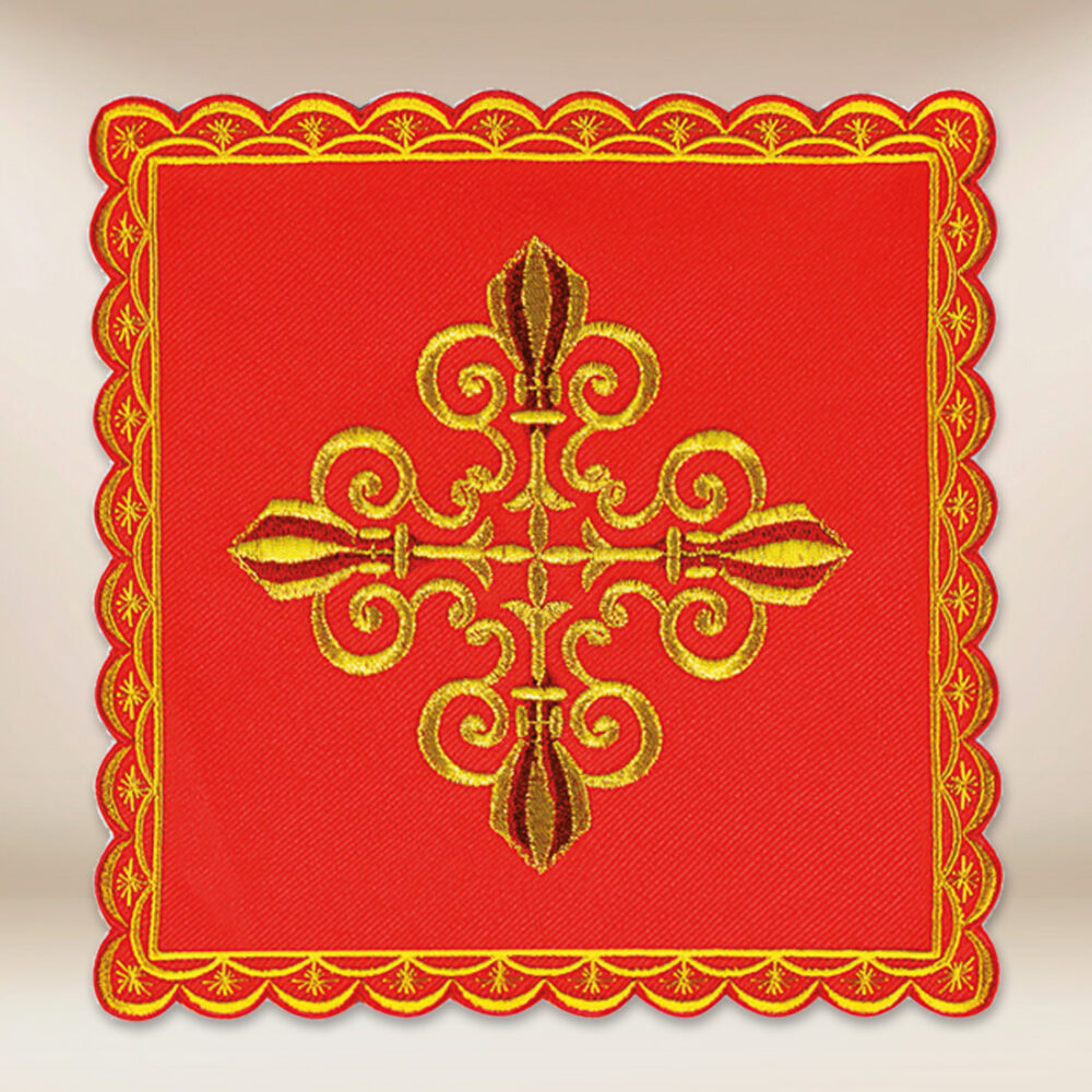 Palla ricamata rossa