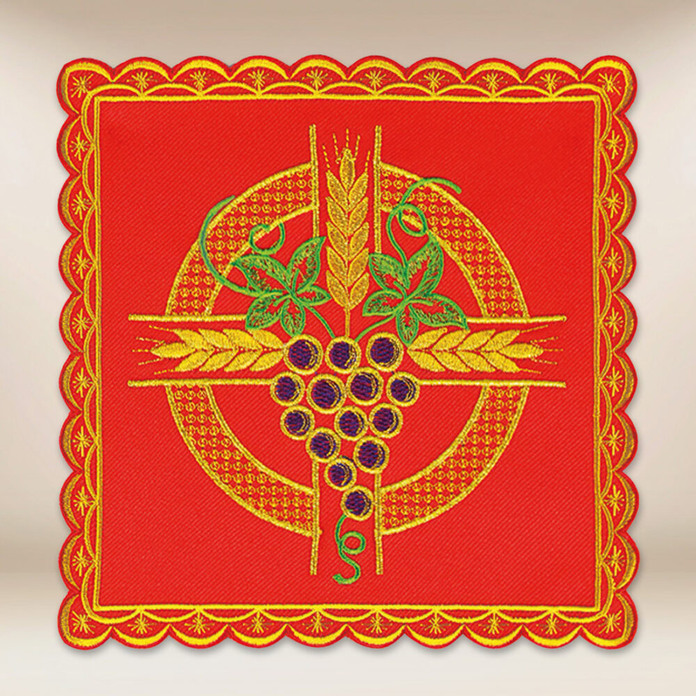 Palla ricamata rossa