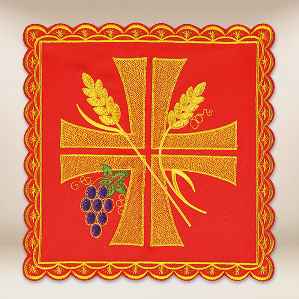 Palla ricamata rossa