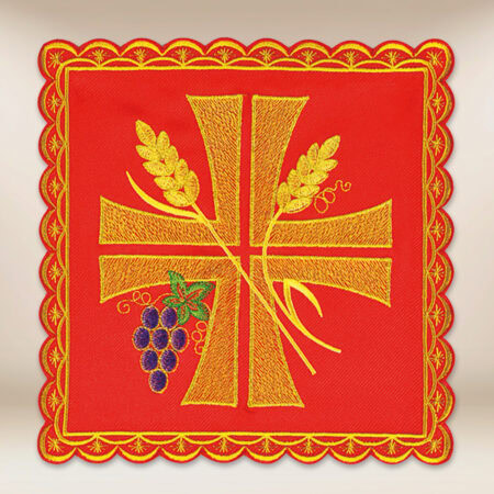 Palla ricamata rossa